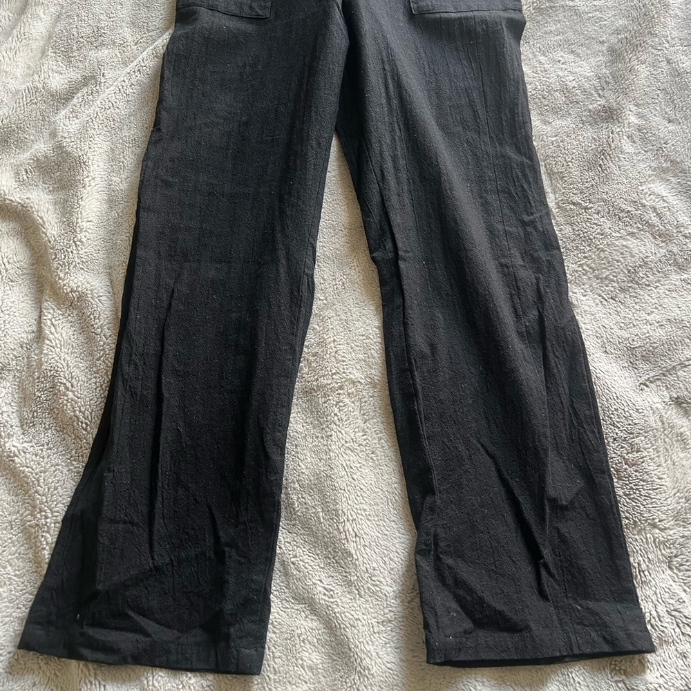 emory park Black Short-Sleeve Zip-Front Jumpsuit - Picture 6 of 6